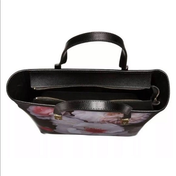 Ted Baker Chelsea Small Leather Tote Floral Design - Picture 2 of 7